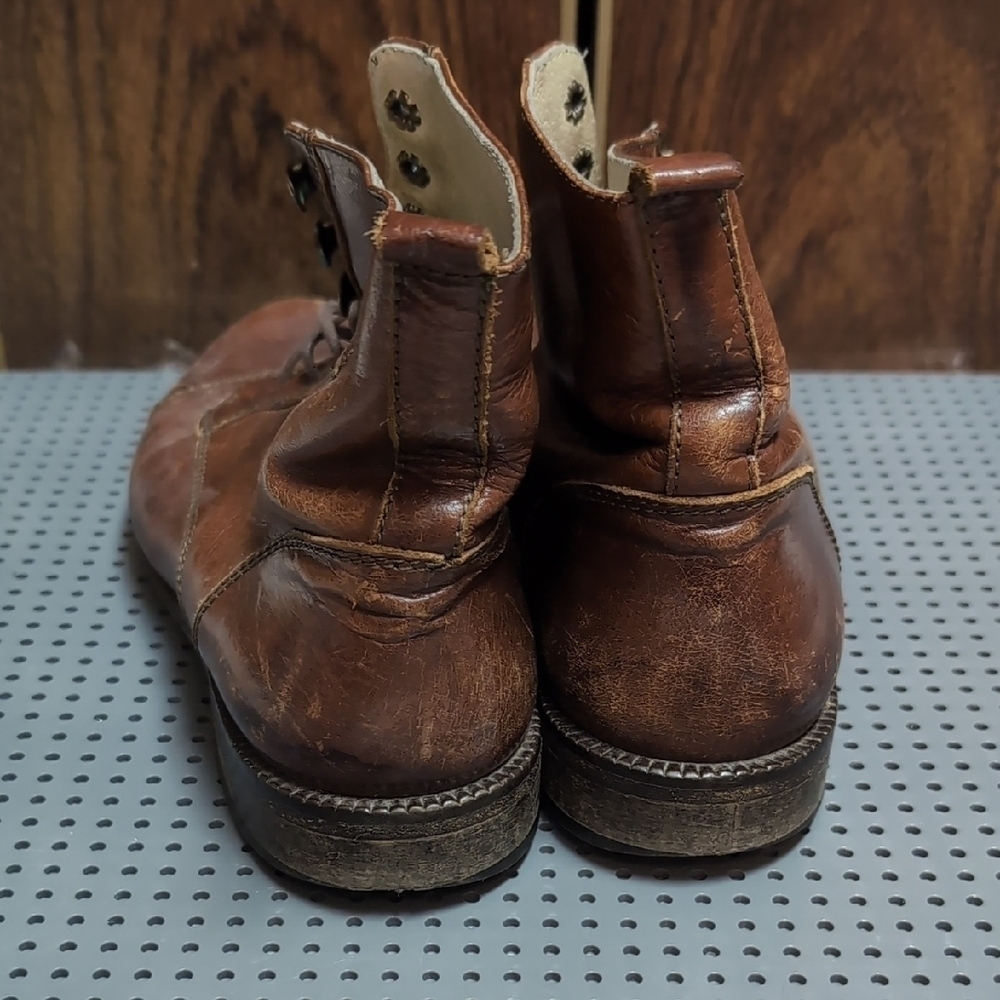 Bally Brown Leather Boots With Laces - Picture 5 of 9